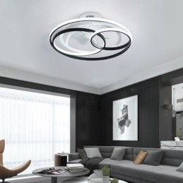 Modern Ceiling Lights Circle Rings Designer Ceiling Fan