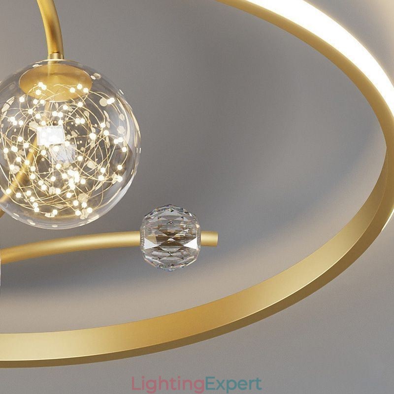 Ceiling Fan with Lights Decor Ventilator Lamp Acrylic