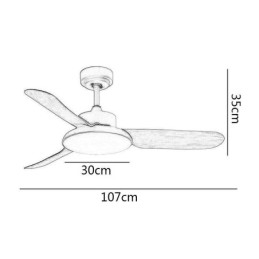 Inverter Fan Lamp Modern Minimalist Ceiling Fan Lamp