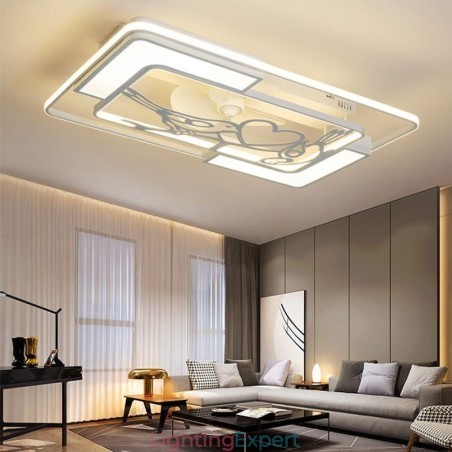 Modern Rectangular Ceiling Fan Light Fixtures Modern Rectangular Ceiling Fan Light Fixtures