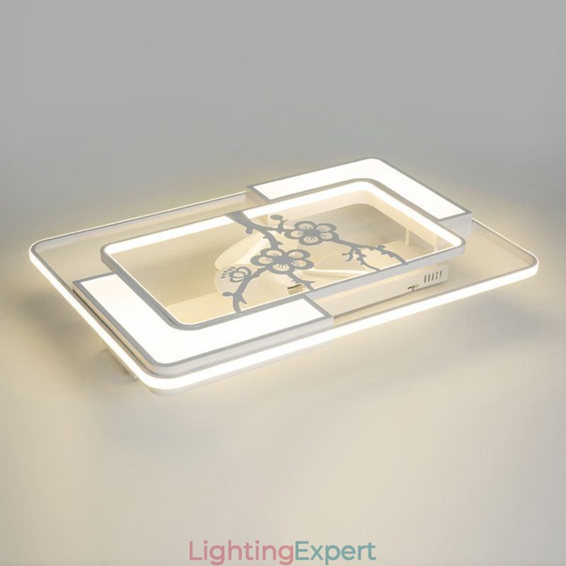 Modern Rectangular Ceiling Fan Light Fixtures