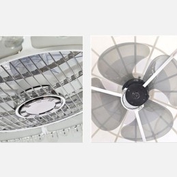 Crystal Ceiling Fan Light Gold Round Ceiling Lamp