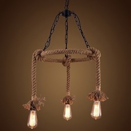 American Country Hemp Chandelier