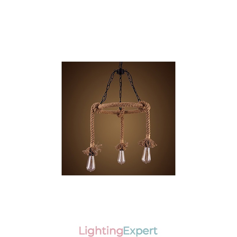 American Country Hemp Chandelier