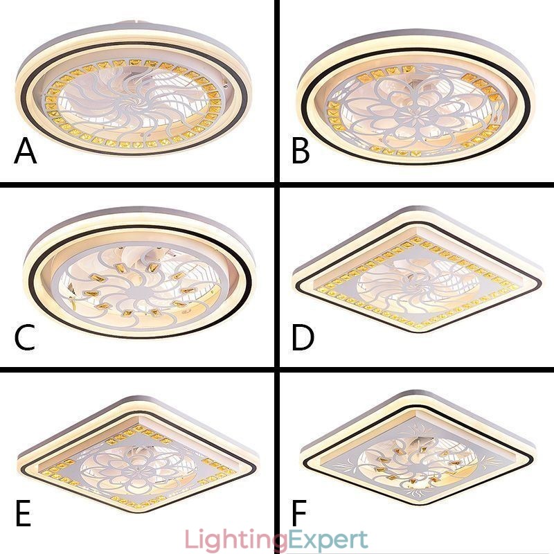 Intelligent Ceiling Fan With Light Stepless Dimming Decoration