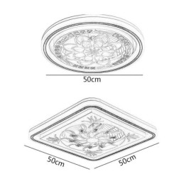 Intelligent Ceiling Fan With Light Stepless Dimming Decoration