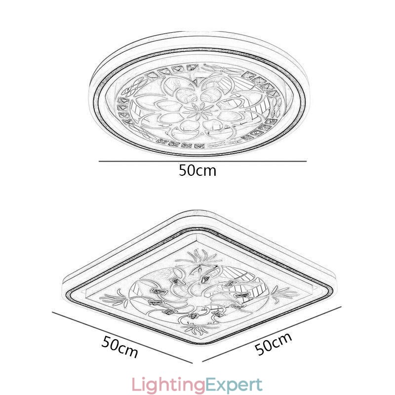 Intelligent Ceiling Fan With Light Stepless Dimming Decoration