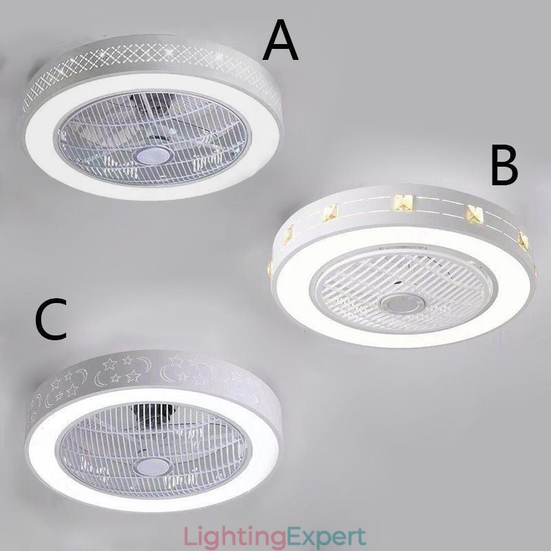 Ultra thin Ceiling Fan Light Invisible Ceiling Fan With Light
