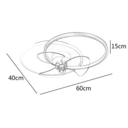 Ceiling Fan Lamp Modern Art Deco Lighting Fixtures