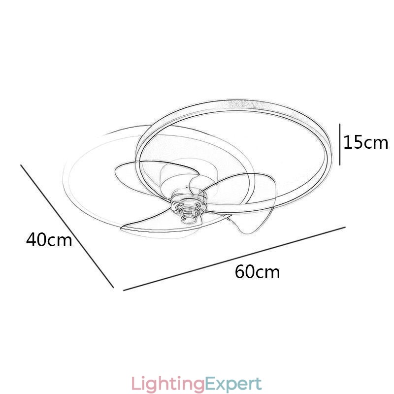Ceiling Fan Lamp Modern Art Deco Lighting Fixtures