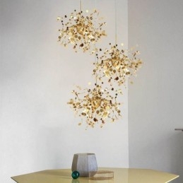 Sequin Chandelier Stainless Steel Pendant Lighting Dining