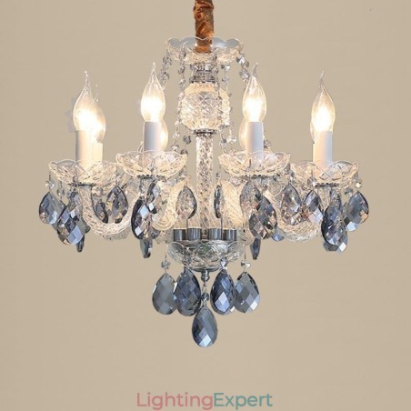 European Blue Crystal Chandelier Glass Light Body 8 Lights European Blue Crystal Chandelier Glass Light Body 8 Lights