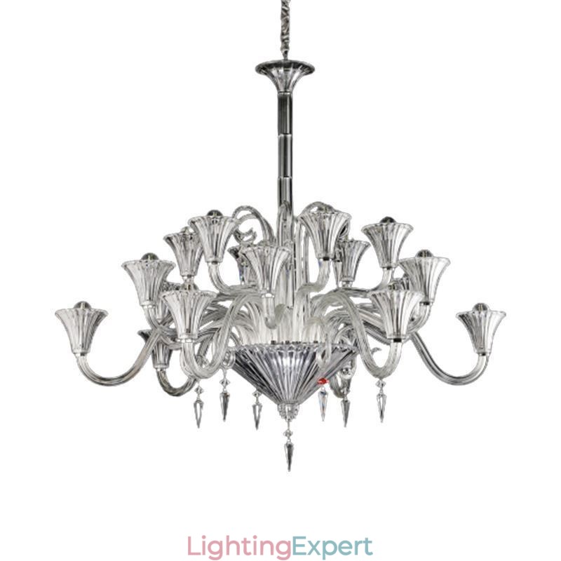 European Crystal Chandelier Decoration Ceiling Light With 18 Lights