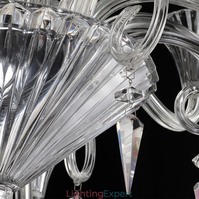 European Crystal Chandelier Decoration Ceiling Light With 12 Lights