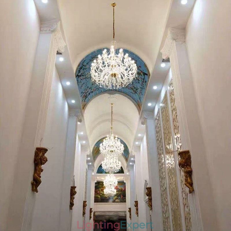 European Crystal Chandelier With 32 Lights Luxury Decoration Ceiling Light