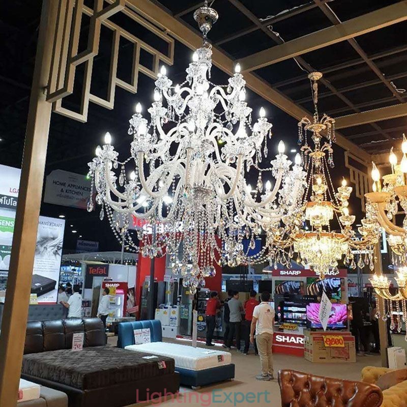 European Crystal Chandelier With 32 Lights Luxury Decoration Ceiling Light