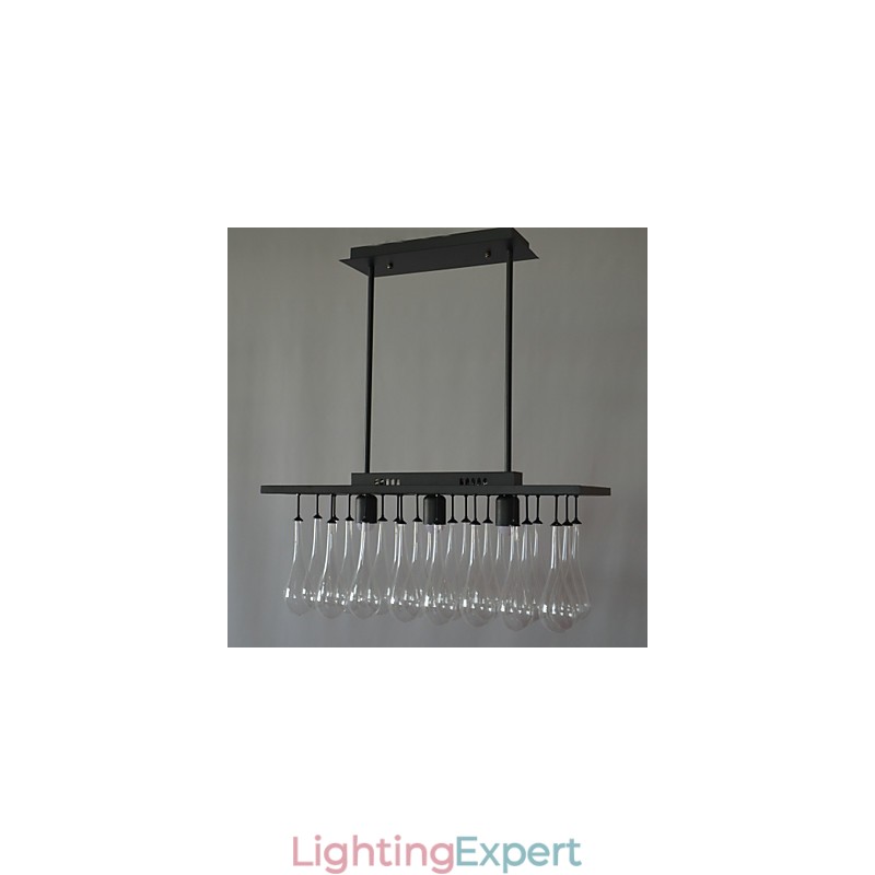 Modern Contemporary Crystal Painting Metal Chandelier
