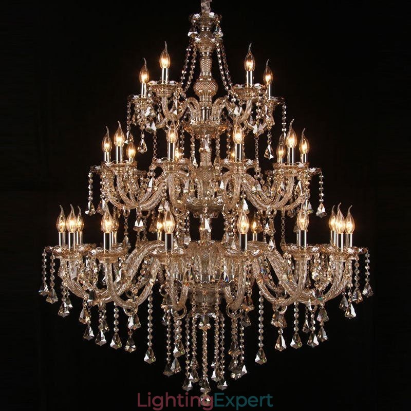 European Crystal Chandelier With 30 Lights Decoration Ceiling Light