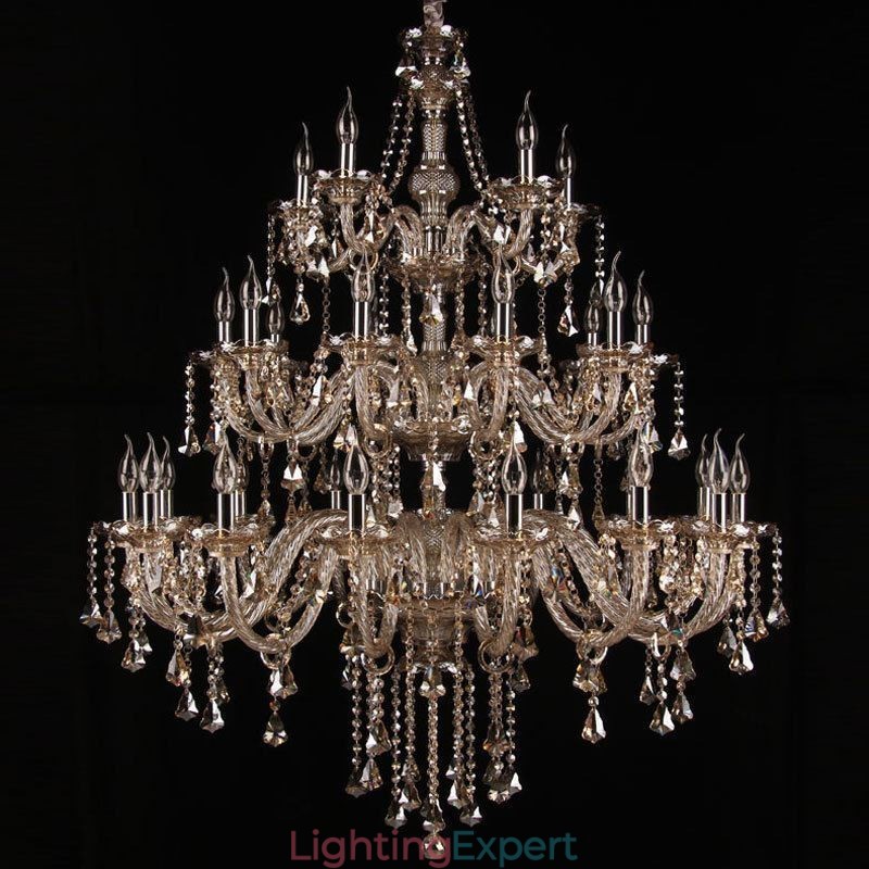 European Crystal Chandelier With 30 Lights Decoration Ceiling Light