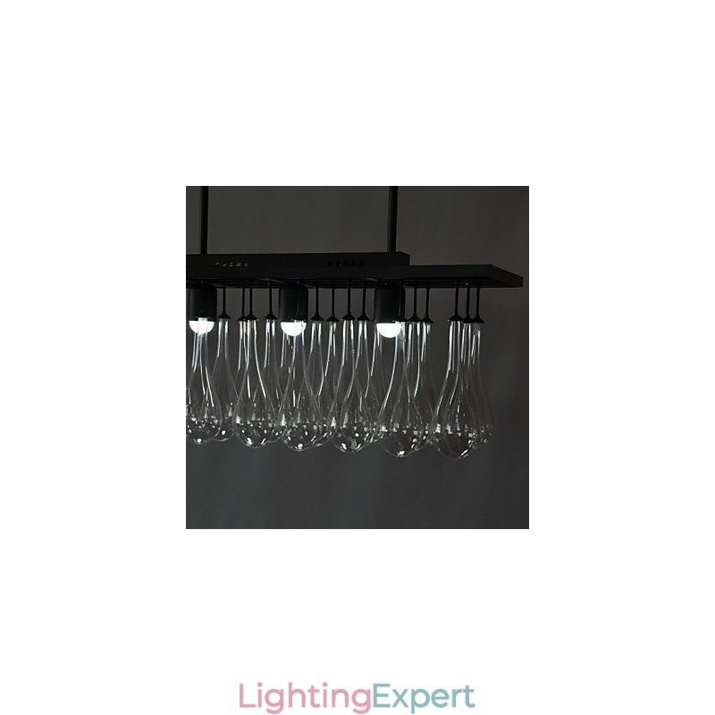 Modern Contemporary Crystal Painting Metal Chandelier