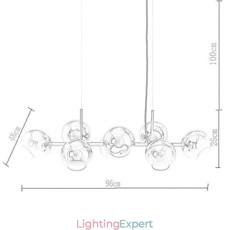 Contemporary Magic Bean Pendant Lamp Simple 8 Lights