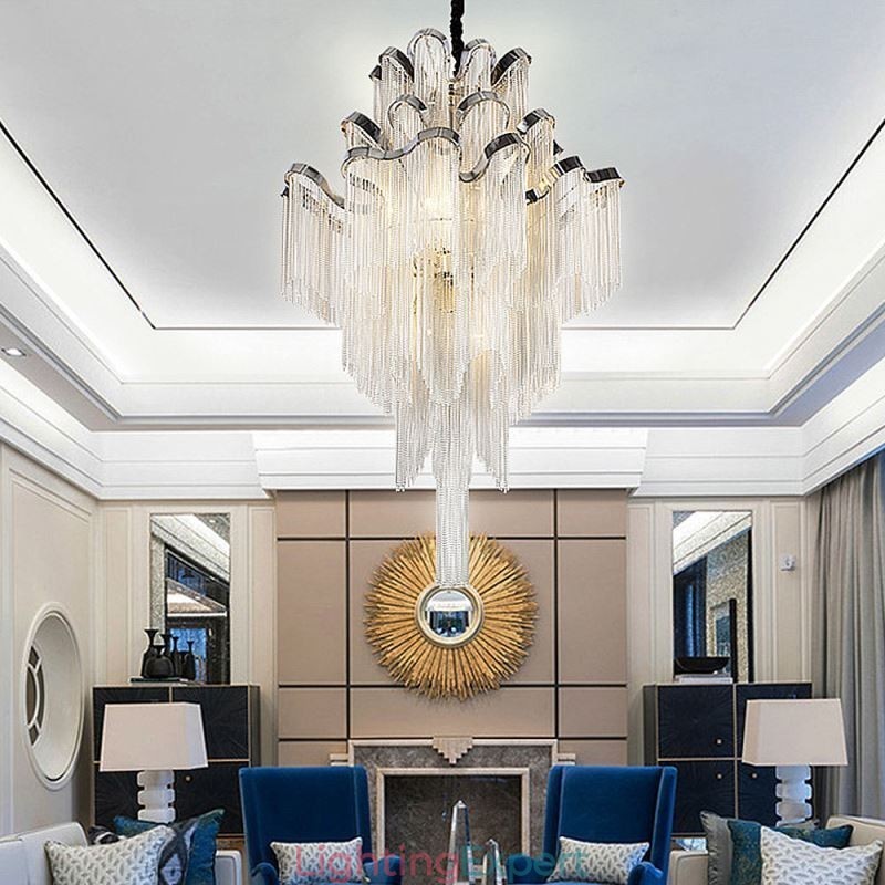 Modern Elegant Tassel Pendant Light
