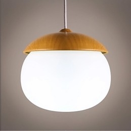 Modern Contemporary Mini Style Wood Bamboo Chandelier