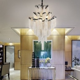 Modern Elegant Tassel Pendant Light