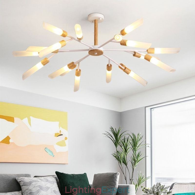 Nordic Pendant Light Modern Solid Wood Lighting