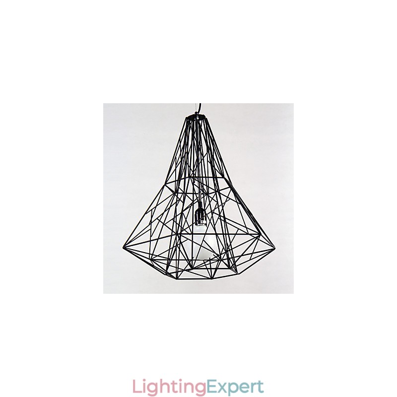 Modern Contemporary Chrome Metal Chandelier