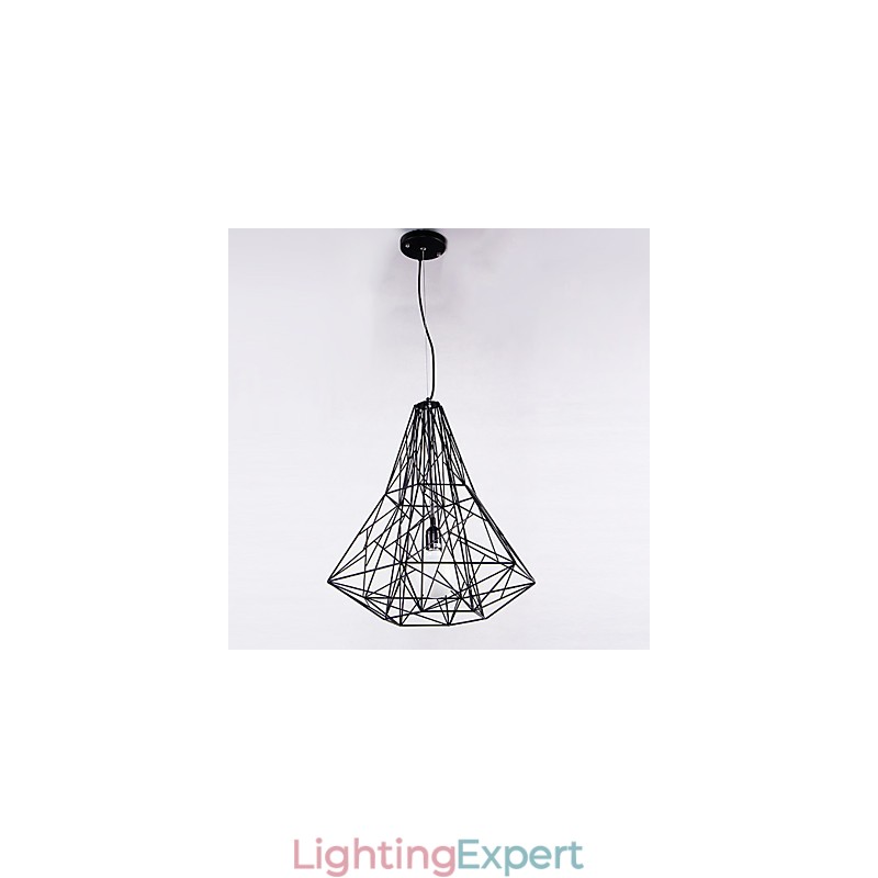 Modern Contemporary Chrome Metal Chandelier