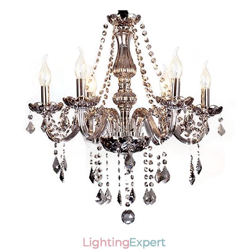 Elegant Crystal Chandelier European Style Glass Pendant Light