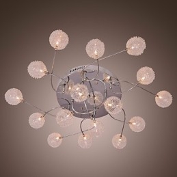 G4 Iron Flush Mount Light with Aluminum Shades