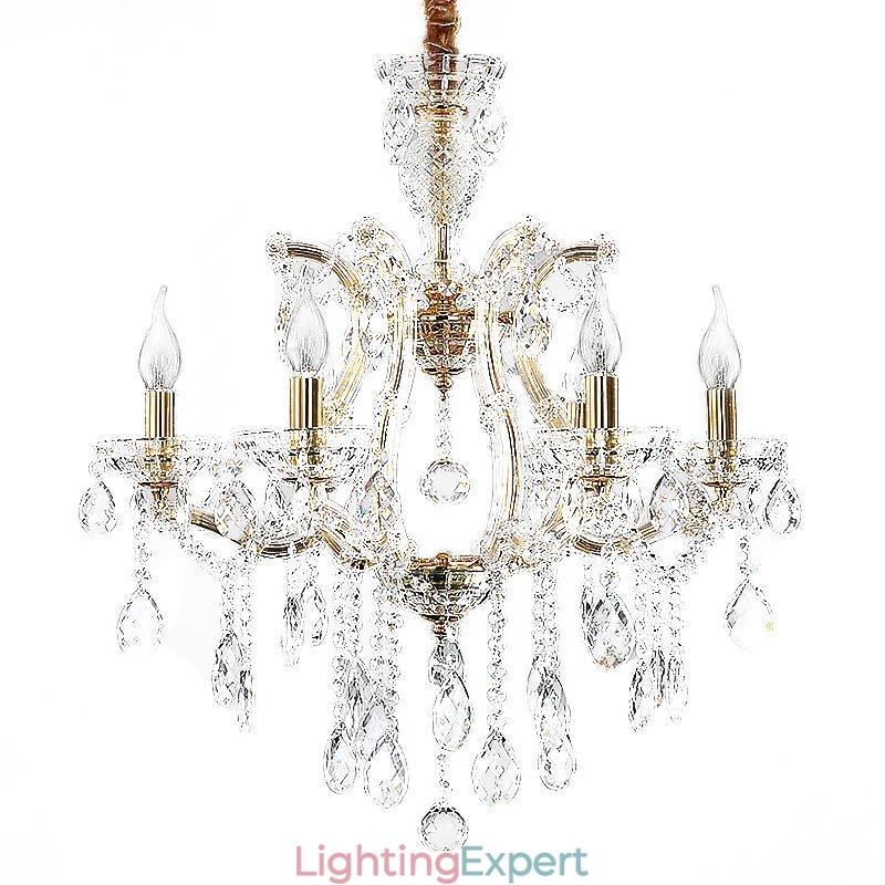 Elegant Crystal Chandelier European Pendant Light