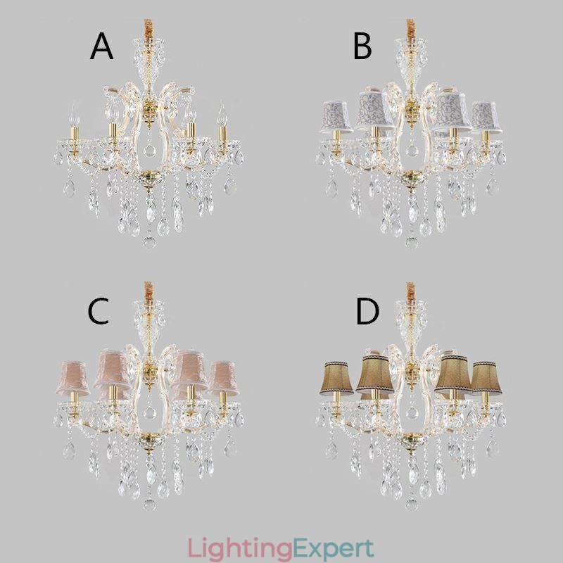 Elegant Crystal Chandelier European Pendant Light
