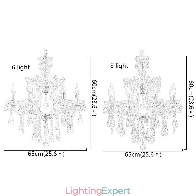 Elegant Crystal Chandelier European Pendant Light