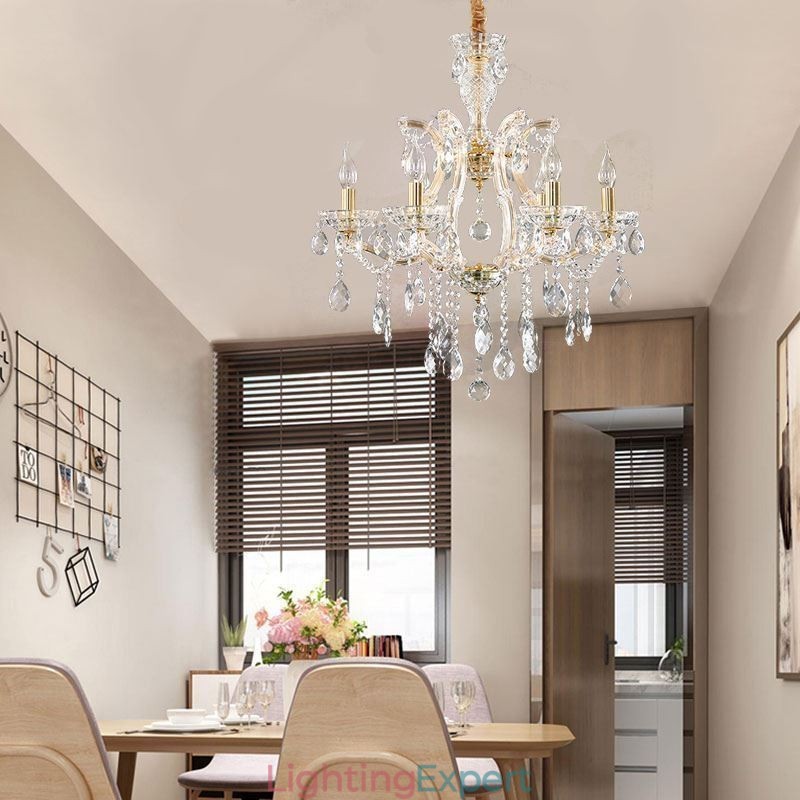 Elegant Crystal Chandelier European Pendant Light
