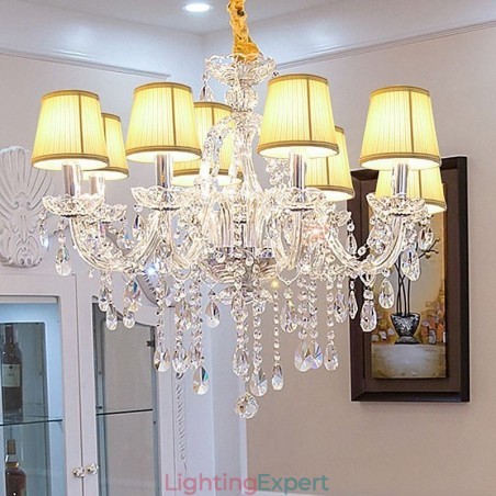Modern Crystal Chandelier European Transparent Pendant Light Modern Crystal Chandelier European Transparent Pendant Light