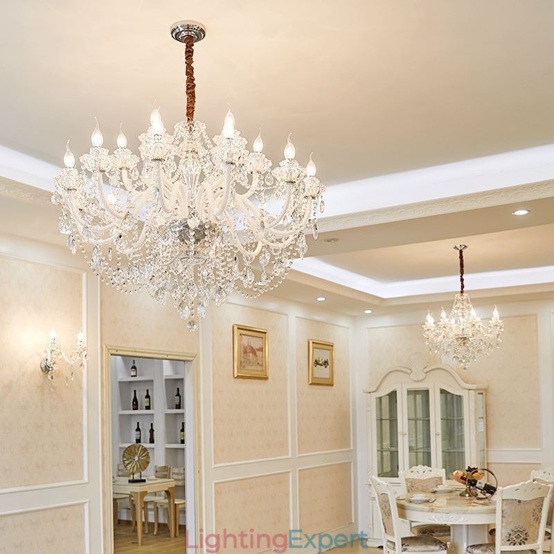 Luxury Crystal Chandelier European Elegant Pendant Light