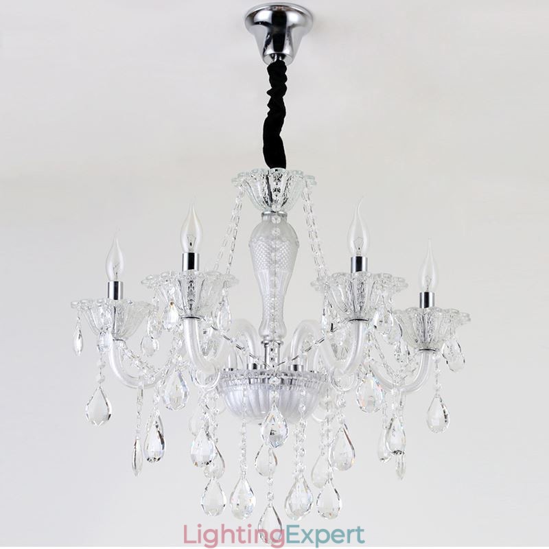 European Crystal Chandelier Elegant Pendant Light