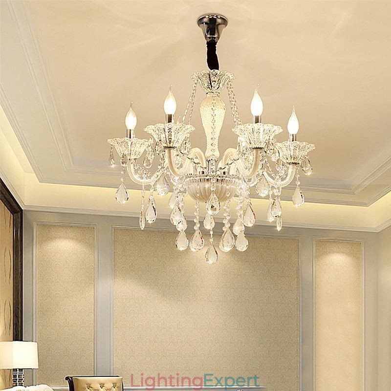 European Crystal Chandelier Elegant Pendant Light