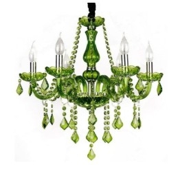 European Style Crystal Chandelier Unique Green Pendant Light