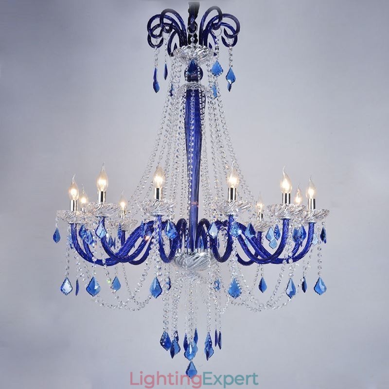 European Crystal Chandelier Elegant Pendant Light
