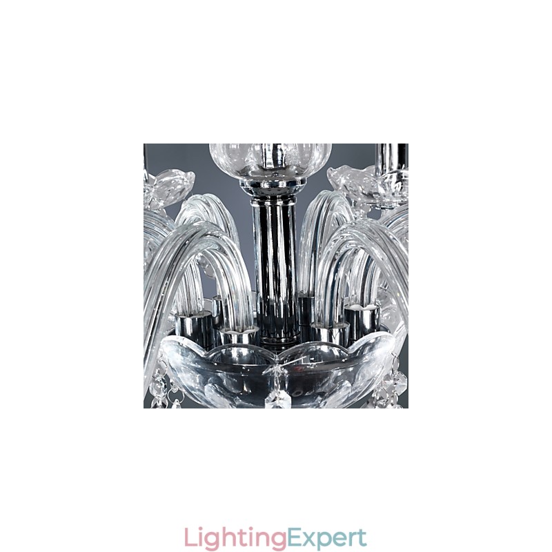 Elegant Crytal Chandelier with 6 Lights
