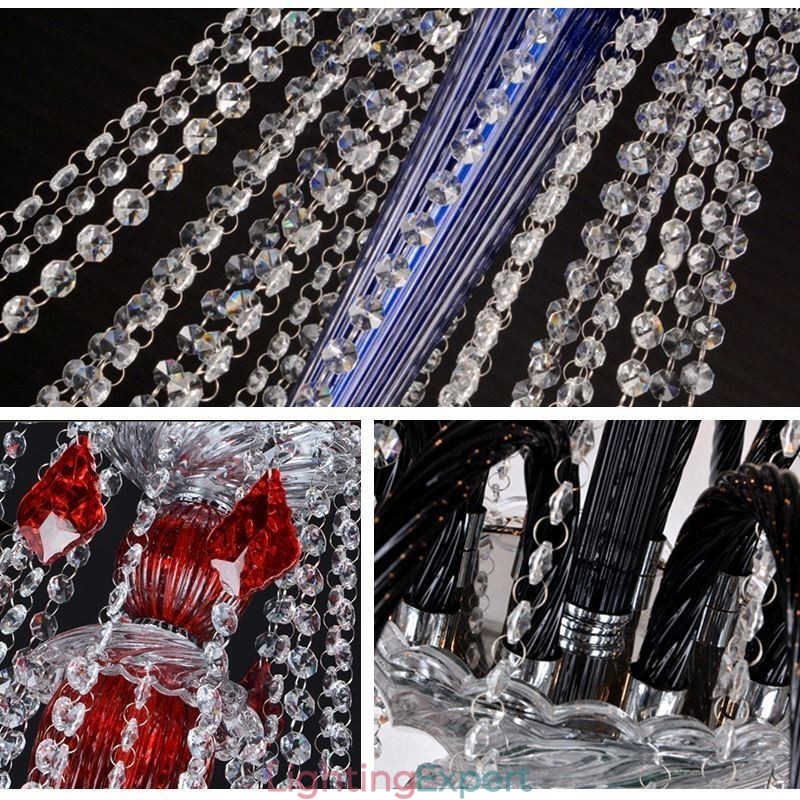 European Crystal Chandelier Elegant Pendant Light