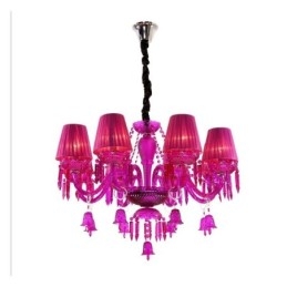 European Crystal Chandelier Ring Bells Glass Pendant Light