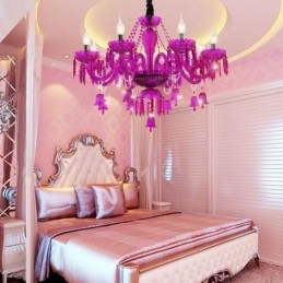 European Crystal Chandelier Ring Bells Glass Pendant Light