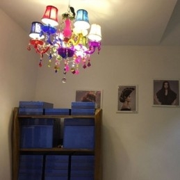 Large Colourful Crystal Chandelier European Pendant Light