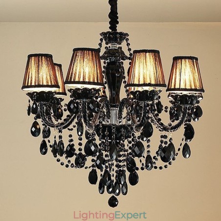 Luxury Crystal Chandelier European Black 10 Lights Luxury Crystal Chandelier European Black 10 Lights