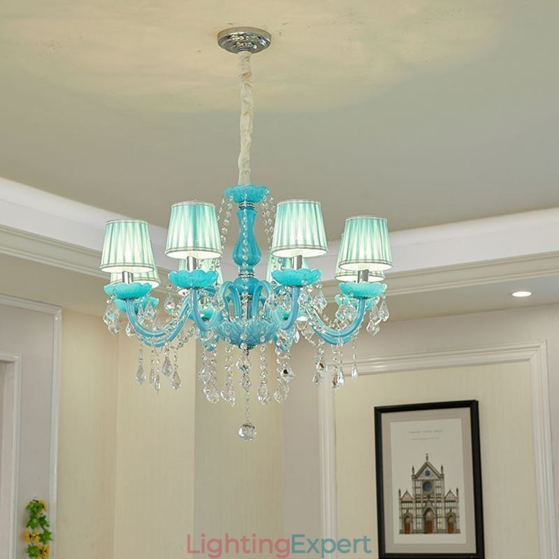 Creative Crystal Chandelier European Elegant Pendant Light